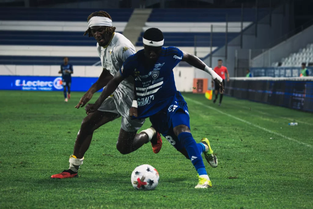 Action de jeu lors de SC Bastia contre FC Versailles